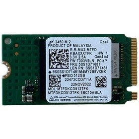 Resim Mıcron 2450 M.2 2242 MTFDKCD512TFK 512 GB M.2 NVMe SSD 