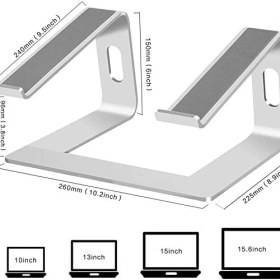 Resim Karokstore M5 Alüminyum Ergonomik Katlanır Bilgisayar Standı Gümüş 