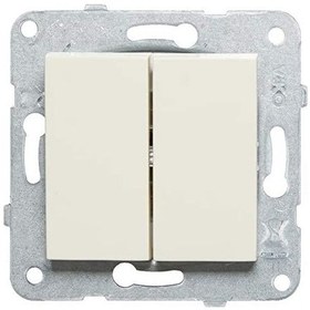 Resim Viko Karre Krem İkili Anahtar Komütatör Çerçevesiz - 90967202 