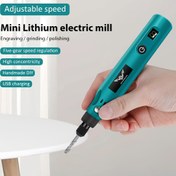 Resim 25 adet/39 adet Siyah ve Mavi USB Şarj Edilebilir Elektrikli Taşlama Makinesi Seti Yeşim Oyma Mini Ev Tipi Elektrikli Taşlama Kalem Türü Öğütme Makinası Döner Mobilya Köşe Taşlama Aracı 