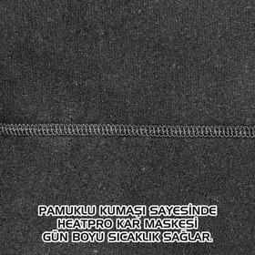 Resim Çocuk Kar Maskesi - HeatPro - Siyah - Argeus - 6-8 Yaş 