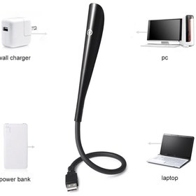 Resim nelerbulurum USB Girişli esnek 3 Seviye Dokunmatik Usb Led Masa Çalışma Kitap Okuma Lambası Pc Gece Lambası 