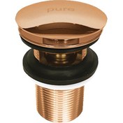 Resim Pure Basmalı Delikli Sifon Pop-Up Bronz Rg-02D 