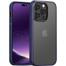 Resim İntouch iPhone 14 Plus Castle Soft Mate Kılıf Mavi 
