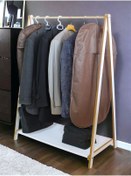 Resim AsudeHome Ev Gereçleri Konfeksiyon Askısı Ayaklı Askılık Elbise Askılığı 136 X 97 X 51 Cm 