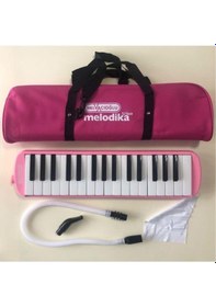 Resim 32k 32 Tuşlu Melodika Bez Çantalı - Pembe. Mor 