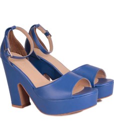 Resim Fitbas 111098 424 Kadın Mavi Büyük & Küçük Numara Platform Ayakkabı 