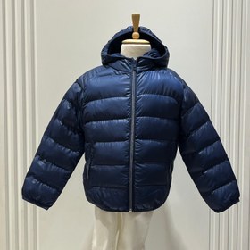 Resim Erkek Çocuk Kapşonlu Fermuarlı Cepli Şişme Mont - Lacivert - 6 Yaş 