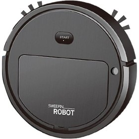Resim Suntek 4'ü 1 Arada Robot Süpürge Usb Şarjı Ev Evcil Siyah 