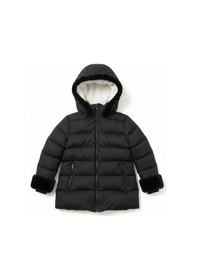 Resim Xo Kids Kız Çocuk Mont 7-10 Yaş 8051 Siyah 