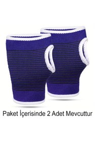 Resim Yenimiyeni 1 Çift Mavi Sporcu El Bilek Koruyucu Ağrı Bandajı El Bandajı Sporcu Bilekliği 