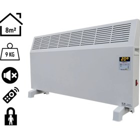 Resim Heatbox Konvektör Isıtıcı 500W Uzaktan Kumandalı Dijital HBK500D 
