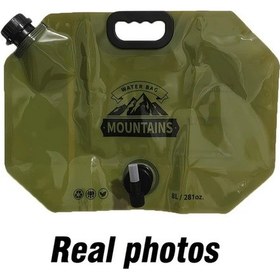 Resim Willowhaven Green 2.11 Galon Taşınabilir Su Hidrasyon Çantası Ayarlı Ağızlık Kampçılık Yürüyüş Yeşil 