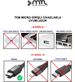 Resim MTL 3.4A USB to Micro USB Silikon Hızlı Şarj ve Veri Aktarım Kablosu 2 Metre MT2023 