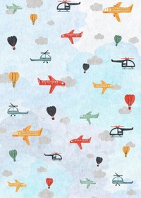 Resim Çam Halı Çam Halı Siesta Kids 32-578 Modern Desenli Dokuma Tabanlı Yıkanabilir Şönil Çocuk Odası Halısı 