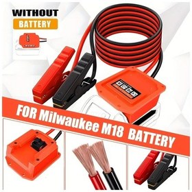 Resim Motion003 Makita 18v Yalnızca Milwaukee M18 Dewalt 18 20v Ve Makita 18v Uyumlu Kırmızı Siyah Ağır Hizmet Araç Aküsü Takviye Kablosu 182 88cm 