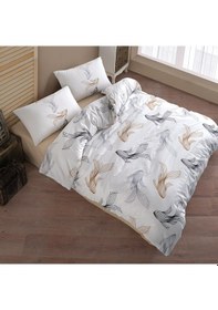 Resim Coté Blanc Barbella Kahve %100 Pamuk Tek Kişilik Nevresim Takımı 