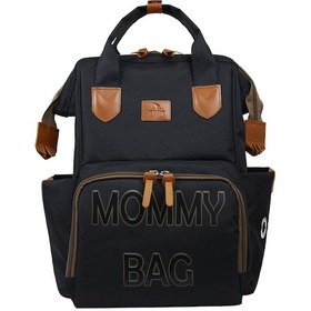 Resim Stylo Doce Mommy Bag Anne Bebek Bakım ve Sırt Çantası Siyah Baskılı Siyah 
