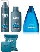 Resim Oriflame North For Men Tıraş Köpüğü + Vücut Şampuanı + Glacier Edt 100 Ml. Erkek Parfüm Seti 