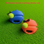 Resim Her Şey Dahil Tenis Antrenman Seti - Geri Tepme Sistemi, Sağlam Top Fırlatıcı, Toksik Olmayan Tenis Topları, Çok Dayanıklı Raket - Yalnız Pratik, Çalışmalar ve Başlangıçtan Gelişmiş Seviyelere Uygun - Kapalı Alan/Teniz Eğitmeni ile Tutarlı İlerleme için Mükemmel Hediye - Renkli Tasarım, Egzersiz İpi & Yuka Elastikiyetli toplar ile Aşınmaz Raket 