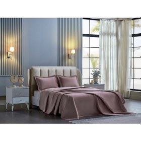 Resim Napoli Yatak Örtüsü Çift Kişilik - Pudra 