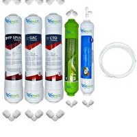 Resim Pemax Water Solutions Kapalı Kasa Su Arıtma Cihazlarına Ecomax 5'li Mebransız Alkali -Tatlandırıcı 