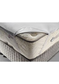 Resim Alf Sıvıgeçirmez Alez Dört Köşe Lastikli Yatak Koruyucu Tek Kişilik Beyaz 