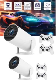 Resim gizmurstore Full HD 8 GB Ayaklı Çift Kollu 4K Video Oyun Konsolu Taşınabilir 