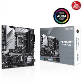 Resim ASUS PRIME Z790M-PLUS DDR5 7200Mhz(OC) M.2 HDMI DP mATX 1700p Orjinal - Faturalı - Garantili Ürünler - Hızlı Gönderim