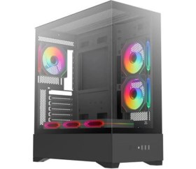 Resim Dukkanıum Dark Diamond Pro 4X12CM Fan, 1x Usb3.0, 2x Usb2.0 Full Akvaryum Oyuncu Kasası (Psu Yok) 