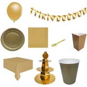 Resim 8 Kişilik Full Lüks Doğum Günü Süsleri, Sonra Seti, Parti Seti, 