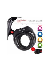 Resim Beyaz-mavi Bisiklet, Motosiklet Ve Araba Kilit, Hırsızlık Önleyici Çok Renkli 