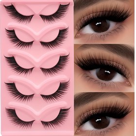 Resim 5 Çift Kedi Gözü Sahte Kirpik, Yoğun/Geniş 3D Kirpik, Kalın Sahte Mink Kirpik, Yeniden Kullanılabilir 6Mm-16Mm Kirpik, Kabarık/Doğal Görünüm, Üç Boyutlu/Bükülmüş, Başlangıç Makyaj Araçları, Gerçekçi Sahte Mink Kirpik Makyaj Yardımı İçin, Ev Seyahati veya Geziler İçin Uygun, Eğlenceli Hediyeler, Günlük Giyim/Partiler/Hediyeler İçin Kadınlar ve Kızlar İçin Tatil Kostümü ve Diğer Etkinlikler İçin Mükemmel. 