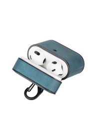 Resim Casquet Apple Uyumlu AirPods 3.nesil Deri Kılıf Aa32 Mavi 