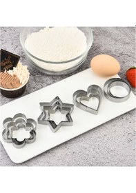 Resim Büro Ev Ofis Mutfağı İçin 12adet Paslanmaz Çelik Kurabiye Kalıbı Seti Diğer 