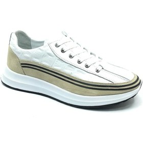 Resim Dropland 9141 Hakiki Deri Erkek Casual Ayakkabı Beyaz 