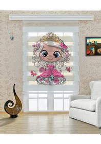 Resim Perdecizade Enxboy Prenses Dijital Baskılı Zebra Perde-cocuk Odası-stor Perde Pz-405 Renkli 