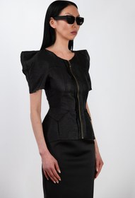 Resim TITUS Organza Top - 34 / Black 