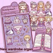 Resim Chibi Style Dressing House Karikatür Karakter Etiketleri - 9 Canlı Tasarım, Yeniden Kullanılabilir Kağıt Etiketler, Planlayıcılar, Günlükler ve DIY El Sanatları için Mükemmel, Günlük Etiketleri | Eğlenceli Etiket Tasarımları | Yeniden Kullanılabilir Etiketler 
