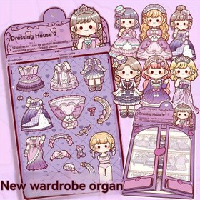 Resim Chibi Style Dressing House Karikatür Karakter Etiketleri - 9 Canlı Tasarım, Yeniden Kullanılabilir Kağıt Etiketler, Planlayıcılar, Günlükler ve DIY El Sanatları için Mükemmel, Günlük Etiketleri | Eğlenceli Etiket Tasarımları | Yeniden Kullanılabilir Etiketler 