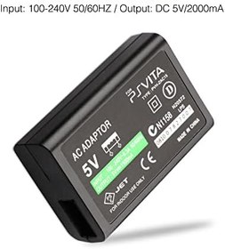 Resim Xahpower PS Vita Şarj Cihazı, AC Adaptör Duvar Şarj Cihazı Sony Playstation Vita 2000 ile Uyumlu (Yalnızca PSV 2000 ile Uyumlu) 