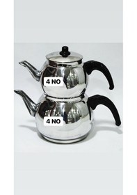 Resim Alüminyum Küre Çaydanlık Takımı Çaydanlık 4 No 