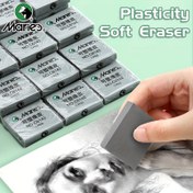 Resim Marie'S 2/4/6 adet Plastiklik Yumuşak Silgiler, Karıştırma, Vurgulama, Gölgeleme, Pürüzsüz Çizim için PVC Kneaded Kauçuk, Çizim Araçları Sanatçılar, Öğrenciler için, Gri 