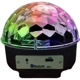 Resim Disko Model Tipi Işıklı Led Bluetooth Speaker 1431 