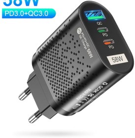 Resim Uslion Pd 58w Usb + Type-c Hızlı Şarj Başlığı 