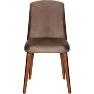 Resim Mobilya Baba Dizayn Kadife Kahve Sandalye 