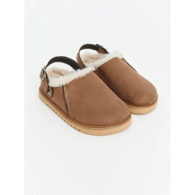 Resim Koor Süet Görünümlü Kadın Ev Terliği 