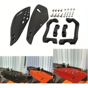 Resim Cloudstore 1 Çift Siyah Motosiklet El Koruyucu - 22mm Kalın Koruma, Dirt Pit Atv Quad Enduro İçin, Dayanıklı Kavrama Korumalı 
