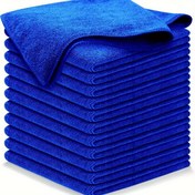 Resim 12'li Mikrofiber Temizlik Bezleri Arabalar İçin - Lint-Free, Süper Emici, Ev, Mutfak ve Araç Dış Cephe Bakımı İçin Çok Amaçlı Toz Alma ve Kurutma Havluları, 30.48x30.48 cm 