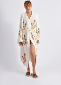 Resim Brandsmithshop Golden Altın Rengi Wheat Kimono Çok Renkli 
